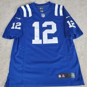 Nike On Field NFL Colts Andrew Luck Jersey #12 Blue Pullover Size S Small